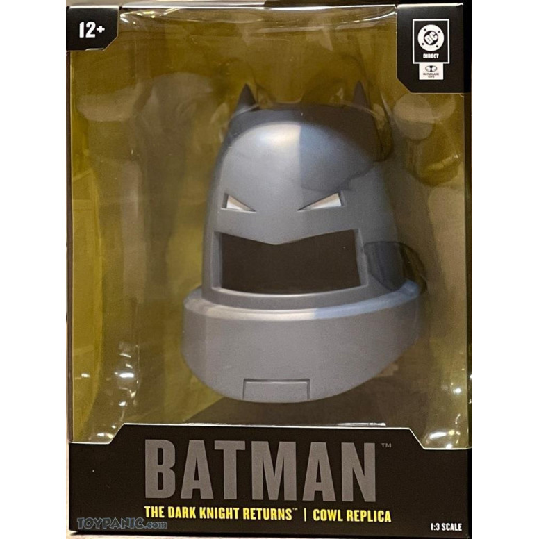 Mc Farlane DC Direct - Batman: El Caballero Oscuro Regresa Réplica de la Capucha de Batman 1/3 - Máscara de Batman