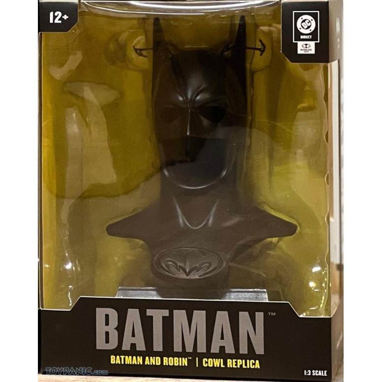 Mc Farlane DC Direct - Batman y Robin Cowl Replica 1/3 - Máscara de Batman