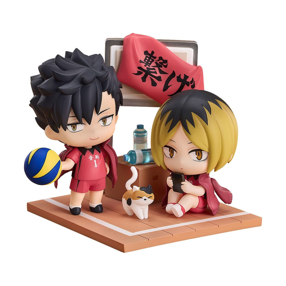 ¡GoodSmile - Qset Tetsuro Kuroo & Kenma Kozume - Pack 2 figuras HAIKYUU ! A LA CIMA