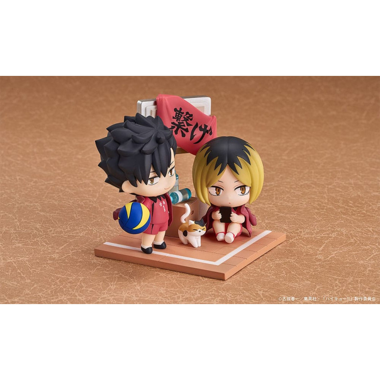 ¡GoodSmile - Qset Tetsuro Kuroo & Kenma Kozume - Pack 2 figuras HAIKYUU ! A LA CIMA
