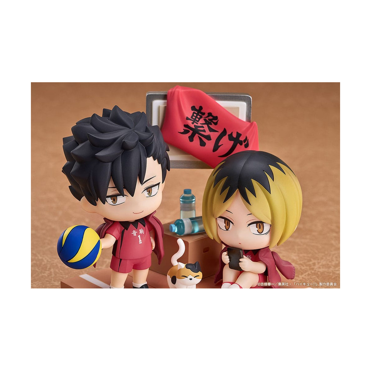 ¡GoodSmile - Qset Tetsuro Kuroo & Kenma Kozume - Pack 2 figuras HAIKYUU ! A LA CIMA