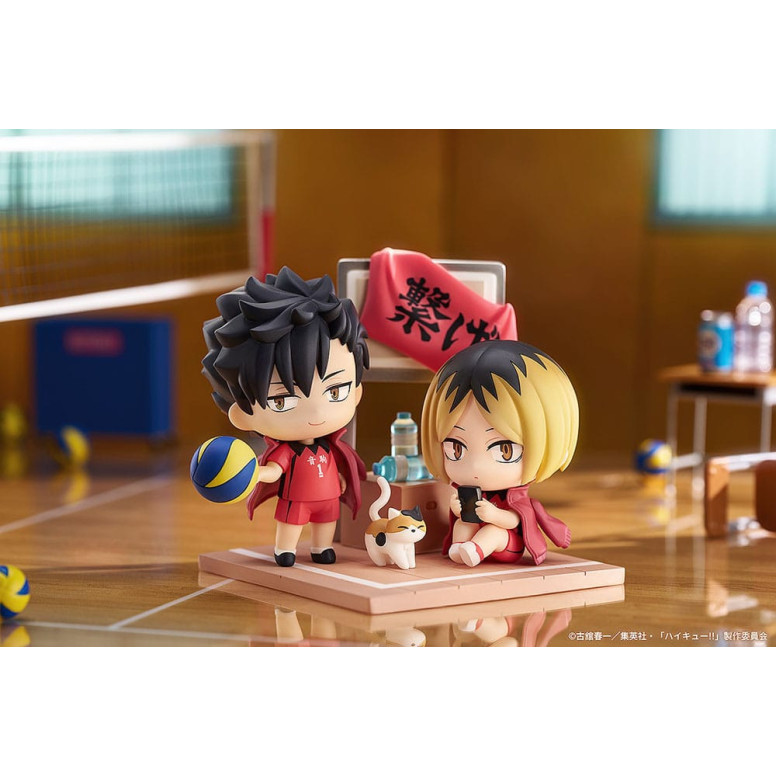 ¡GoodSmile - Qset Tetsuro Kuroo & Kenma Kozume - Pack 2 figuras HAIKYUU ! A LA CIMA
