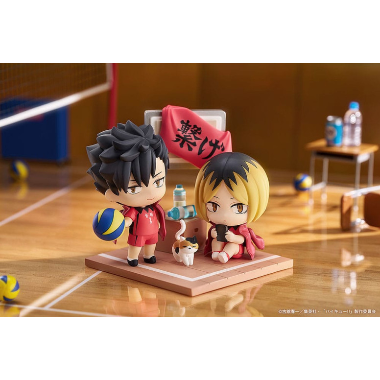 ¡GoodSmile - Qset Tetsuro Kuroo & Kenma Kozume - Pack 2 figuras HAIKYUU ! A LA CIMA
