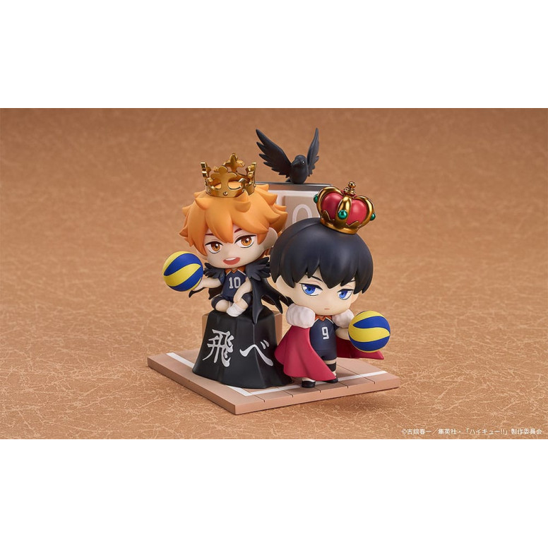 ¡GoodSmile - Qset Shoyo Hinata & Tobio Kageyama - Pack 2 figuras HAIKYUU ! A LA CIMA