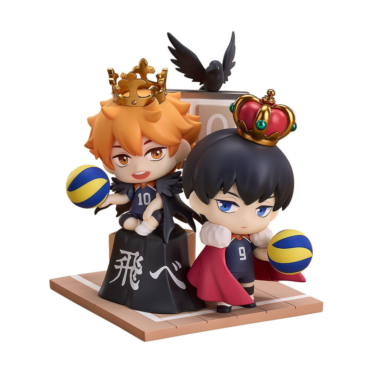 ¡GoodSmile - Qset Shoyo Hinata & Tobio Kageyama - Pack 2 figuras HAIKYUU ! A LA CIMA