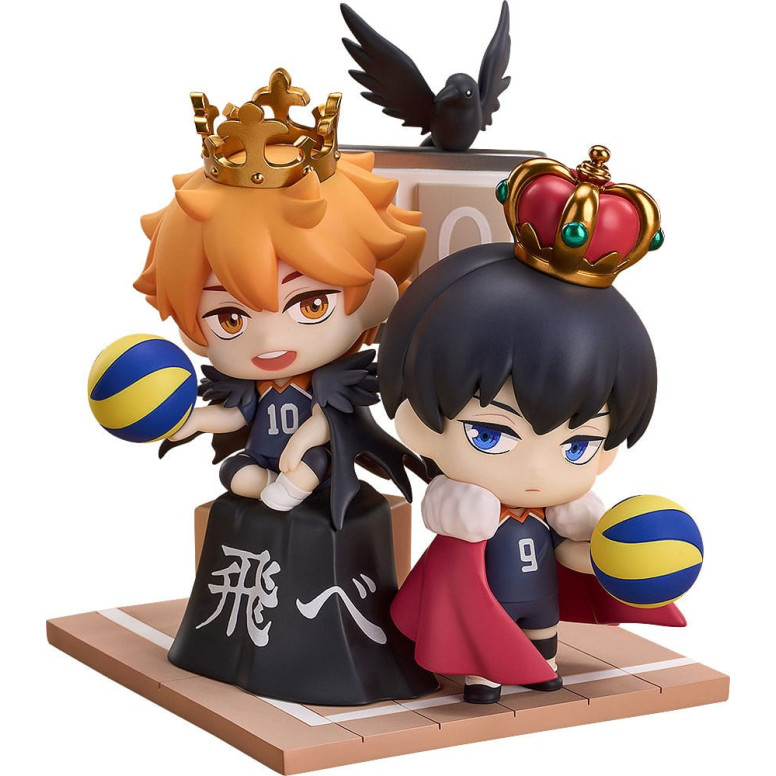 ¡GoodSmile - Qset Shoyo Hinata & Tobio Kageyama - Pack 2 figuras HAIKYUU ! A LA CIMA