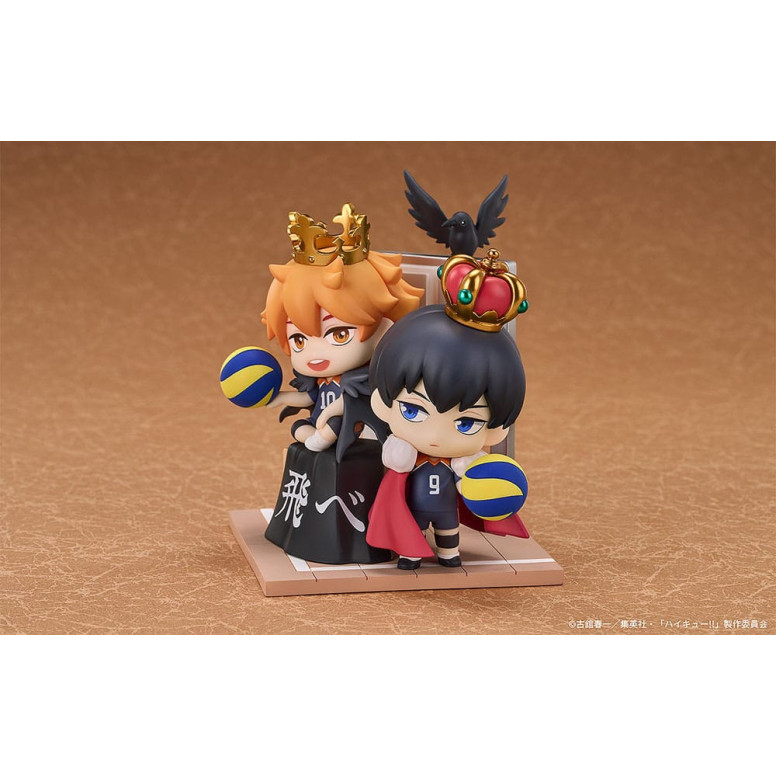 ¡GoodSmile - Qset Shoyo Hinata & Tobio Kageyama - Pack 2 figuras HAIKYUU ! A LA CIMA