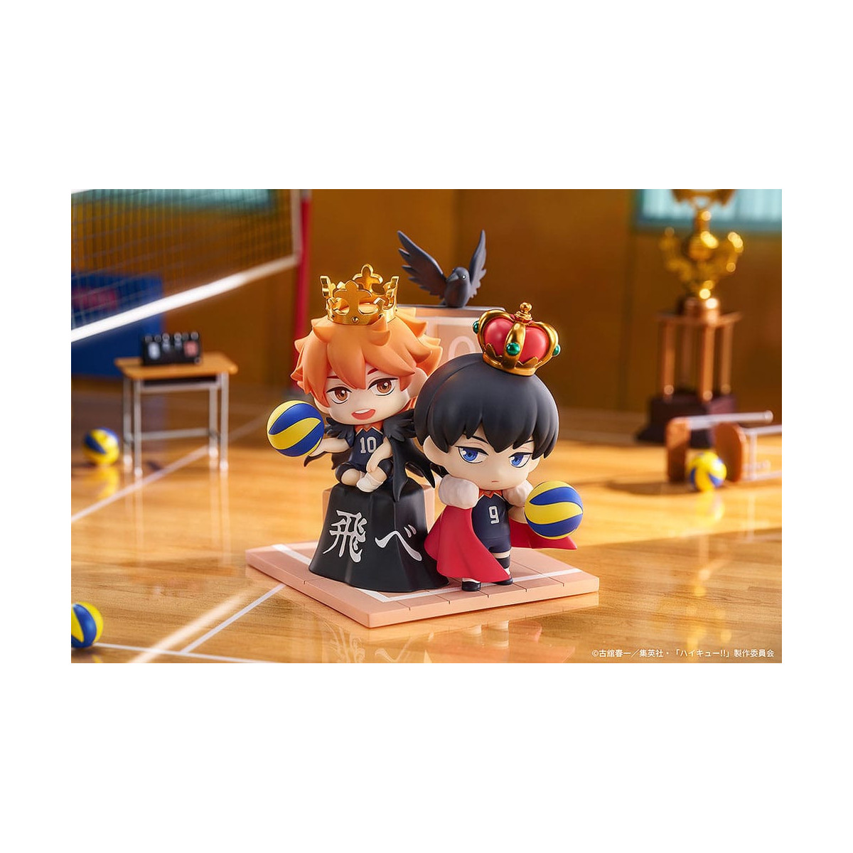 ¡GoodSmile - Qset Shoyo Hinata & Tobio Kageyama - Pack 2 figuras HAIKYUU ! A LA CIMA