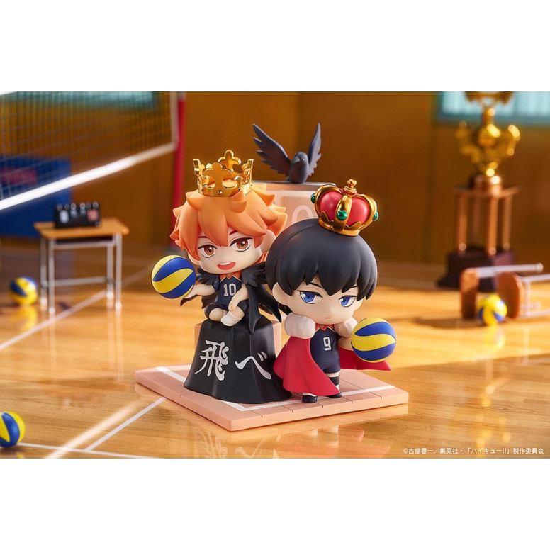 ¡GoodSmile - Qset Shoyo Hinata & Tobio Kageyama - Pack 2 figuras HAIKYUU ! A LA CIMA