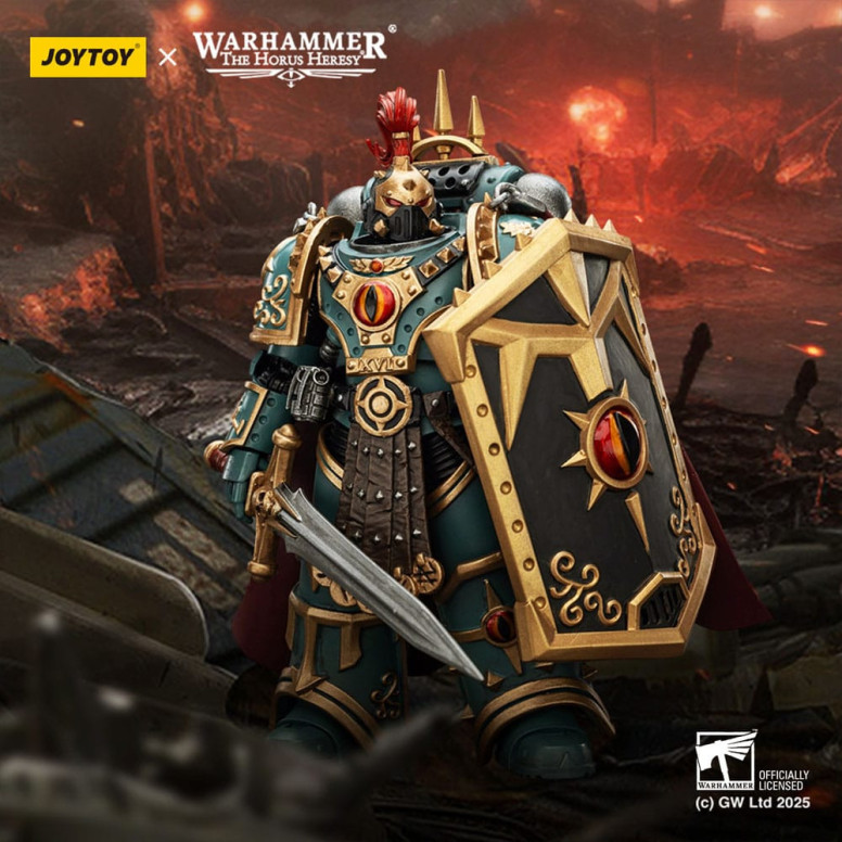 JoyToy Space Marines - Sons of Horus - Pequeño Horus Aximand Capitán de la 5ª Compañía 1/18 - La Herejía de Horus