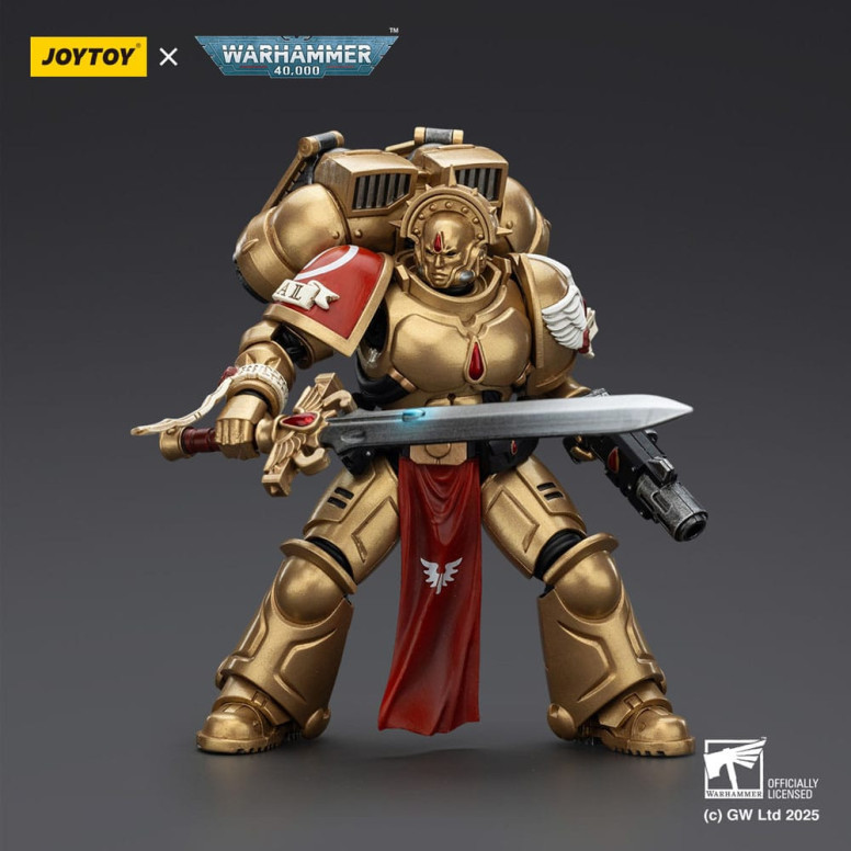 JoyToy Space Marines - Blood Angels - Patrulla de Combate Blood Angels Guardia Sanguinario 1 con Pistola Infernal y Espada Encar