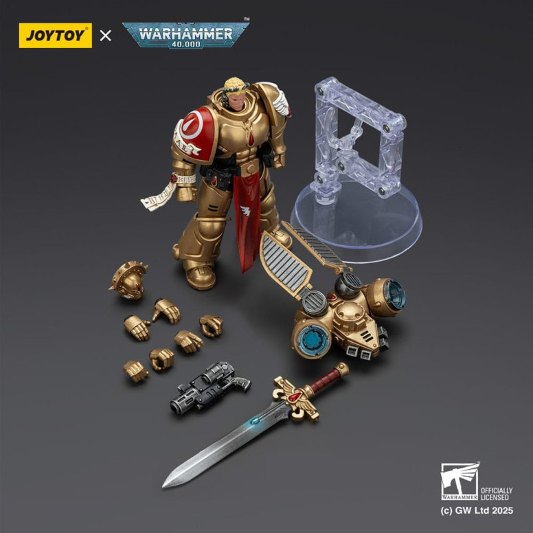 JoyToy Space Marines - Blood Angels - Patrulla de Combate Blood Angels Guardia Sanguinario 1 con Pistola Infernal y Espada Encar