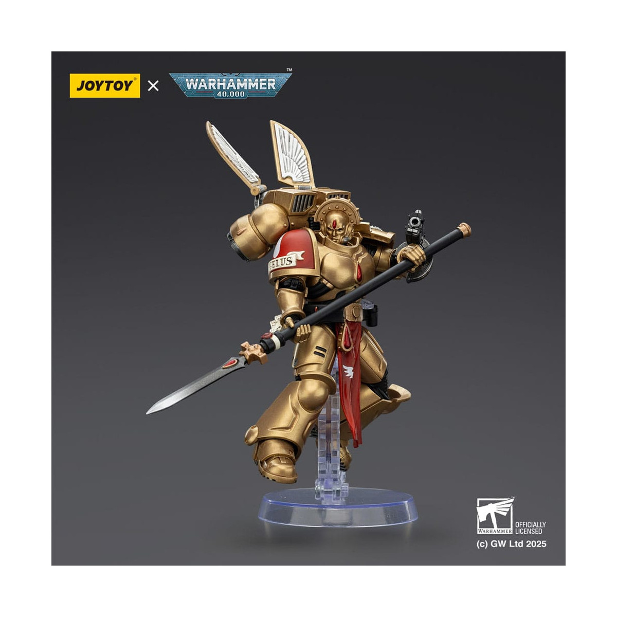 JoyToy Space Marines - Blood Angels - Patrulla de Combate Blood Angels Guardia Sanguinario 2 con Angelus Boltgun y Encarmine Spe