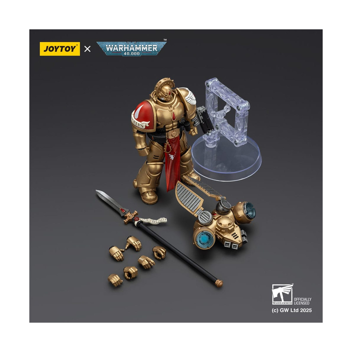 JoyToy Space Marines - Blood Angels - Patrulla de Combate Blood Angels Guardia Sanguinario 2 con Angelus Boltgun y Encarmine Spe
