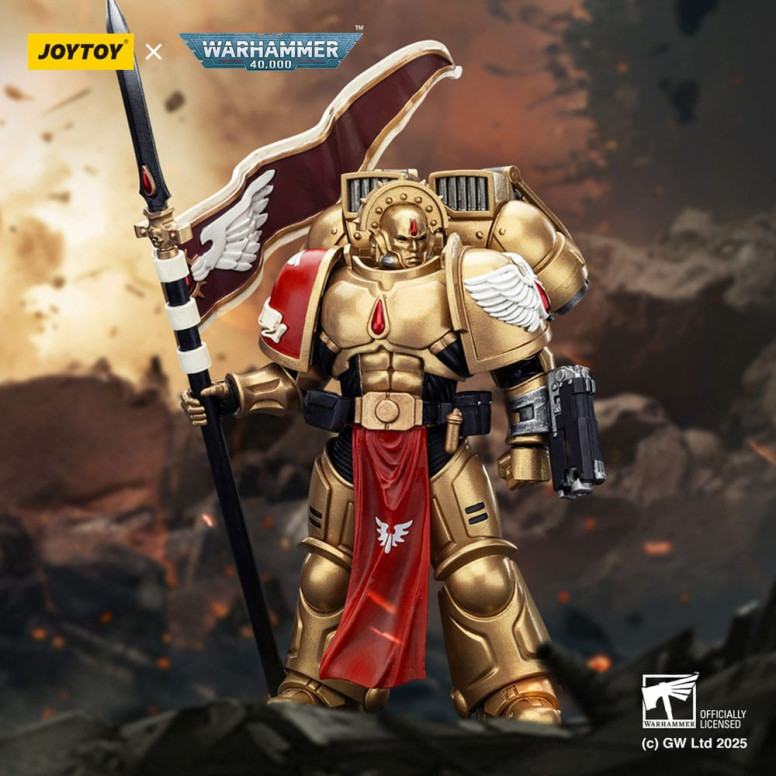JoyToy Space Marines - Blood Angels - Patrulla de Combate Blood Angels Guardia Sanguinaria 3 con Angelus Boltgun y Encarmine