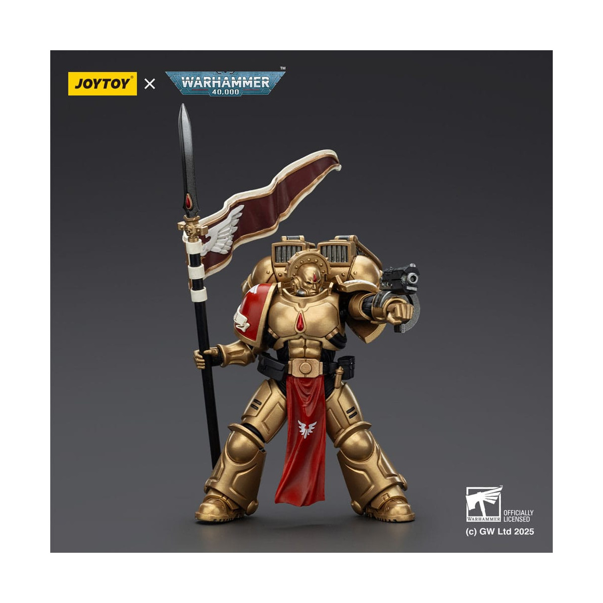 JoyToy Space Marines - Blood Angels - Patrulla de Combate Blood Angels Guardia Sanguinaria 3 con Angelus Boltgun y Encarmine