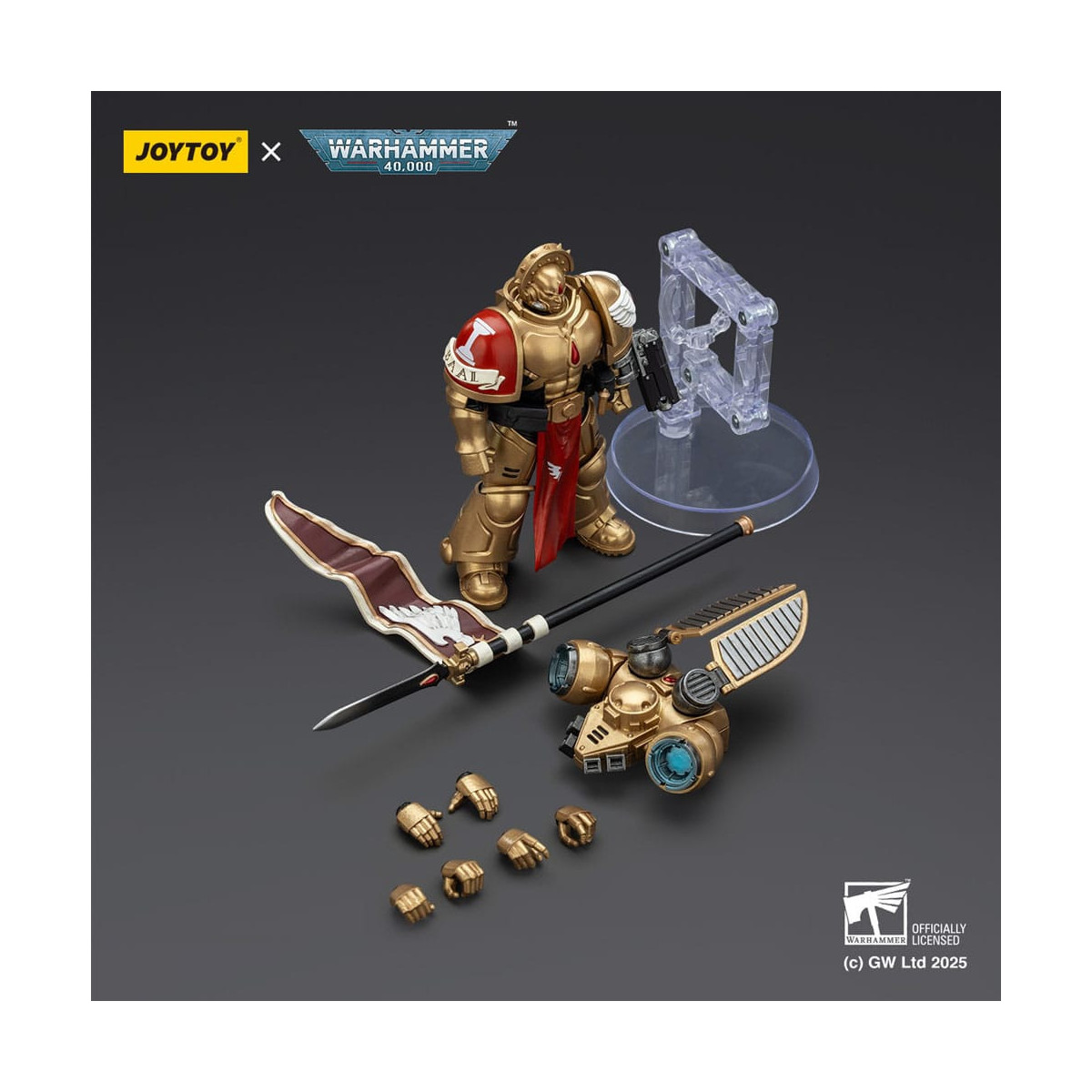 JoyToy Space Marines - Blood Angels - Patrulla de Combate Blood Angels Guardia Sanguinaria 3 con Angelus Boltgun y Encarmine