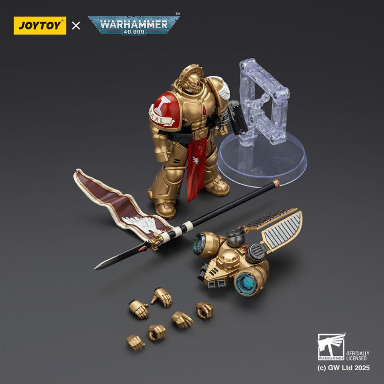 JoyToy Space Marines - Blood Angels - Patrulla de Combate Blood Angels Guardia Sanguinaria 3 con Angelus Boltgun y Encarmine