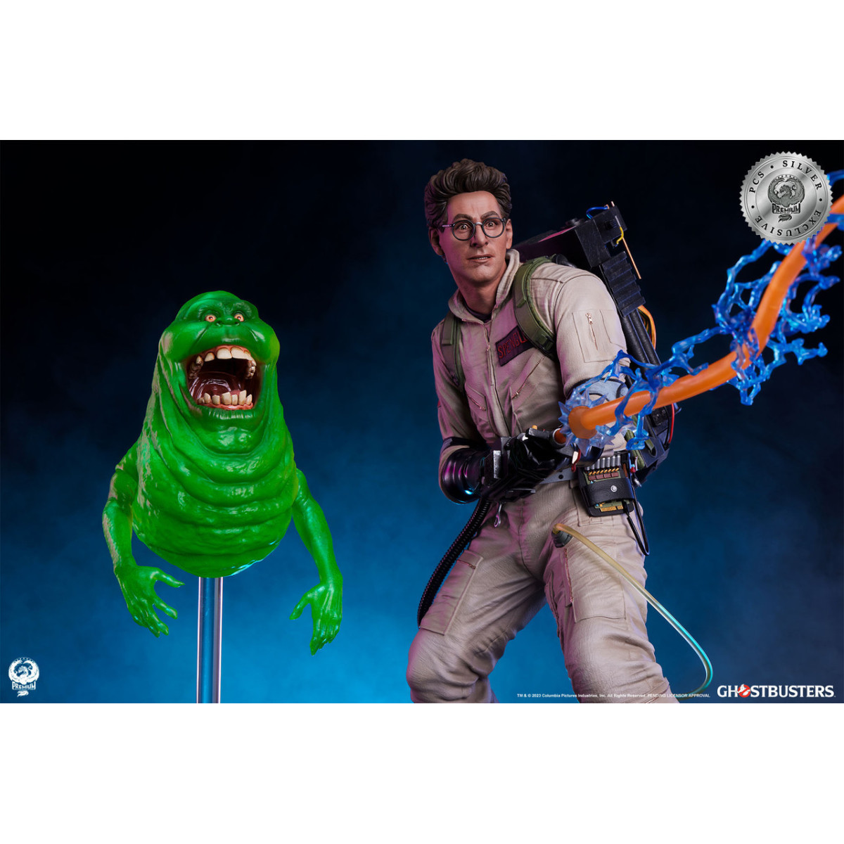 Premium Collectibles Studio PCS - Egon Spengler Silver Exclusive 1/4 - Ghostbusters - Cazafantasmas