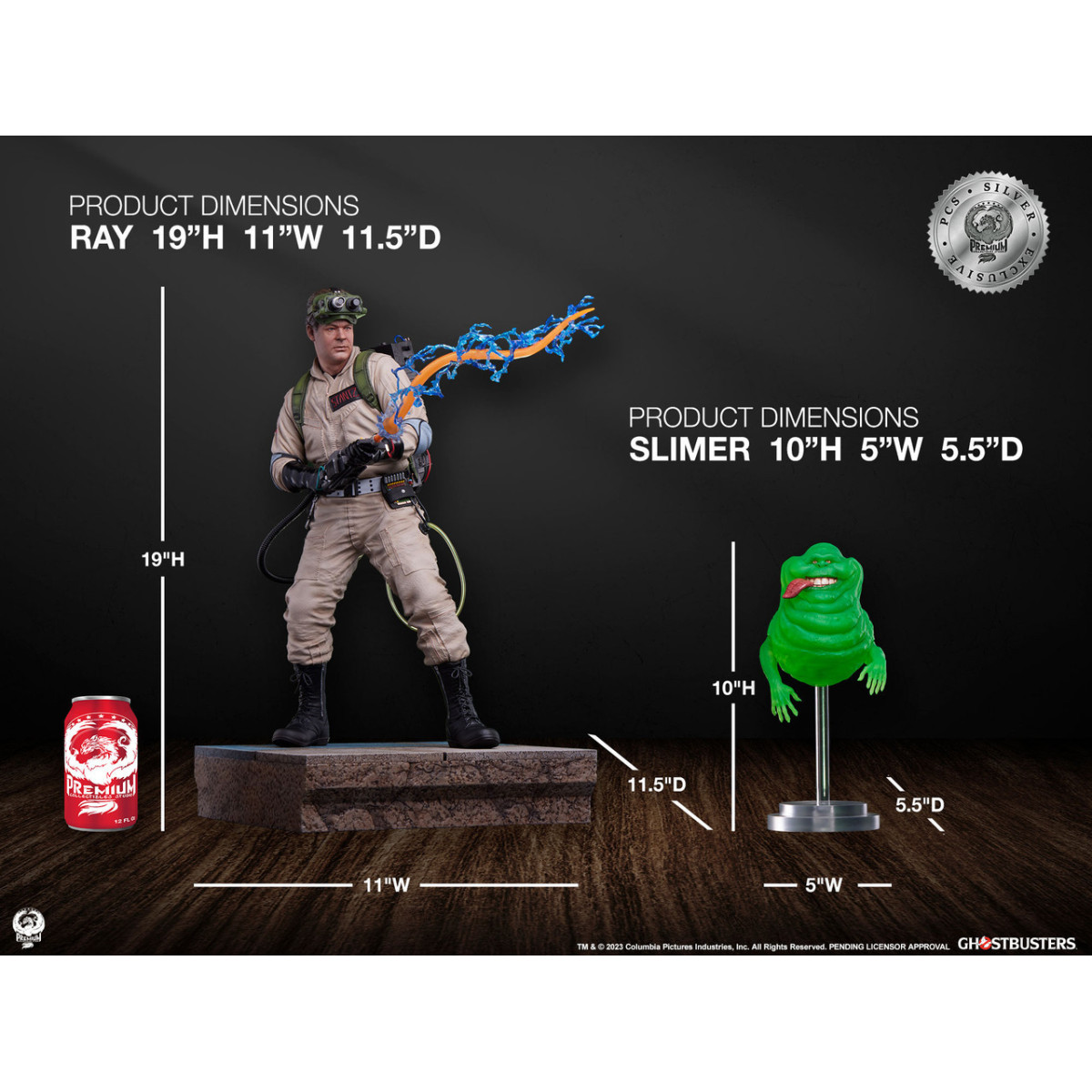 Premium Collectibles Studio PCS - Ray Stantz Silver Exclusive 1/4 - Ghostbusters - Cazafantasmas