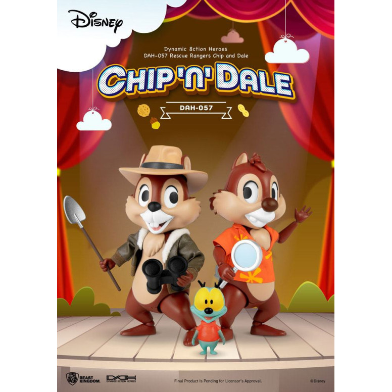 Beast Kingdom Disney - Chip y Chop los Risk Rangers - Dynamic Action Heroes 1/9 - Chip & Dale