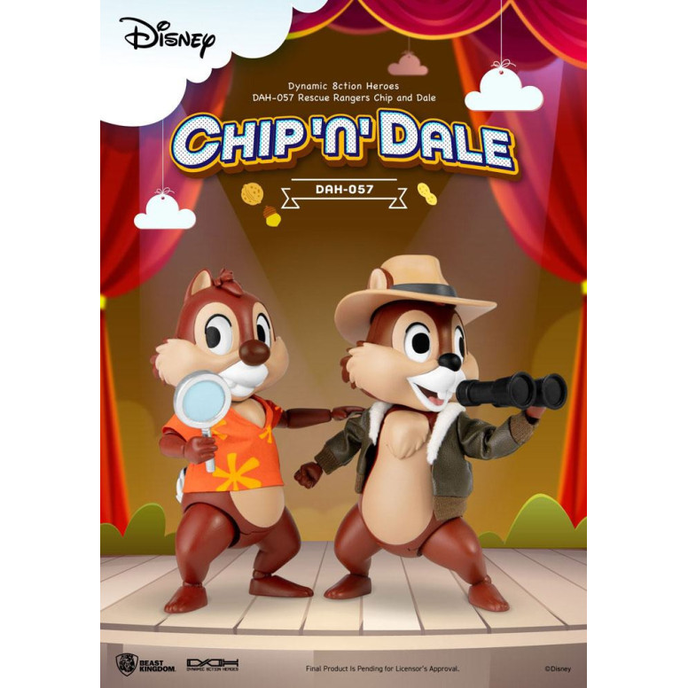 Beast Kingdom Disney - Chip y Chop los Risk Rangers - Dynamic Action Heroes 1/9 - Chip & Dale