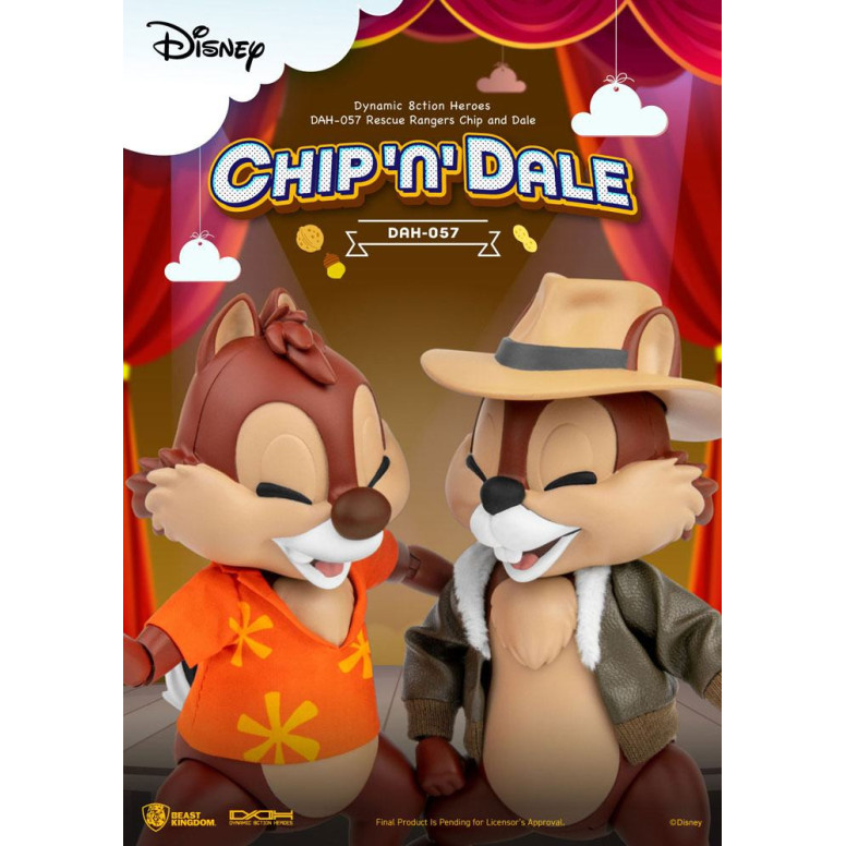 Beast Kingdom Disney - Chip y Chop los Risk Rangers - Dynamic Action Heroes 1/9 - Chip & Dale