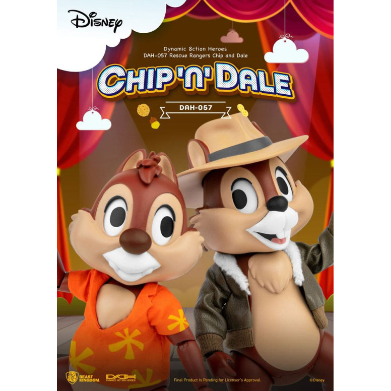 Beast Kingdom Disney - Chip y Chop los Risk Rangers - Dynamic Action Heroes 1/9 - Chip & Dale