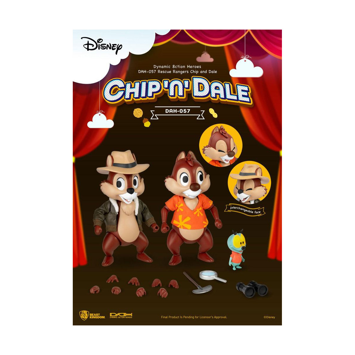 Beast Kingdom Disney - Chip y Chop los Risk Rangers - Dynamic Action Heroes 1/9 - Chip & Dale