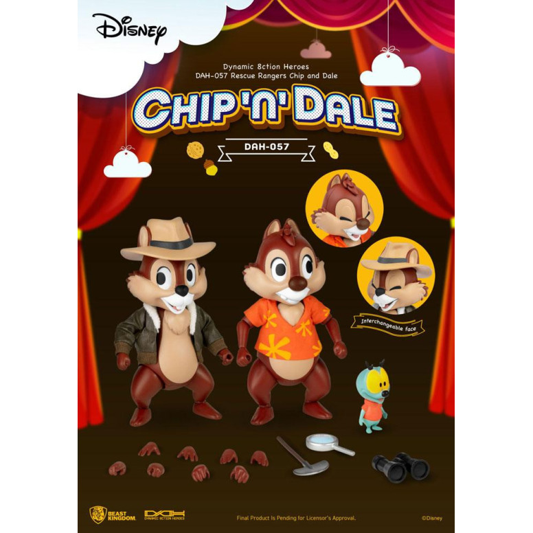 Beast Kingdom Disney - Chip y Chop los Risk Rangers - Dynamic Action Heroes 1/9 - Chip & Dale