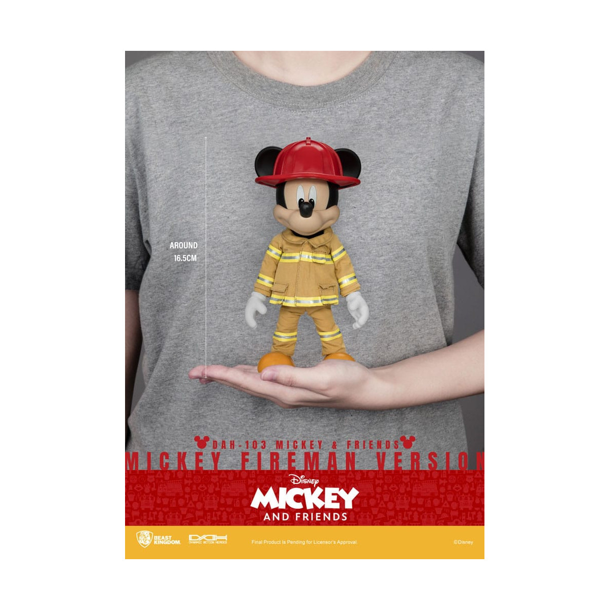 Beast Kingdom - Mickey Mouse & Friends - Mickey Mouse Bombero Ver. figura de acción Dynamic Action Heroes 1/9