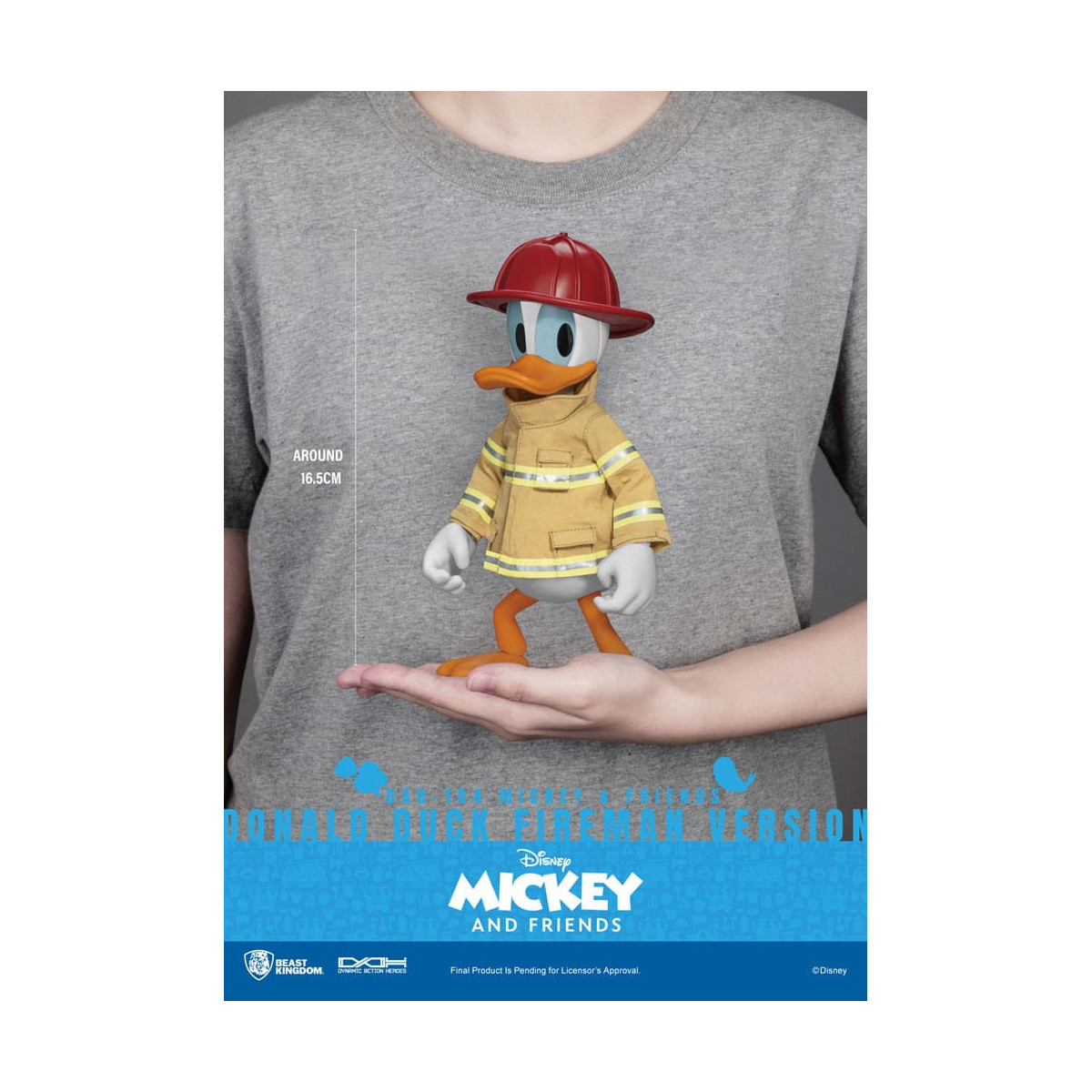 Beast Kingdom - Mickey Mouse & Friends - Pato Donald Bombero Ver. figura de acción Dynamic Action Heroes 1/9