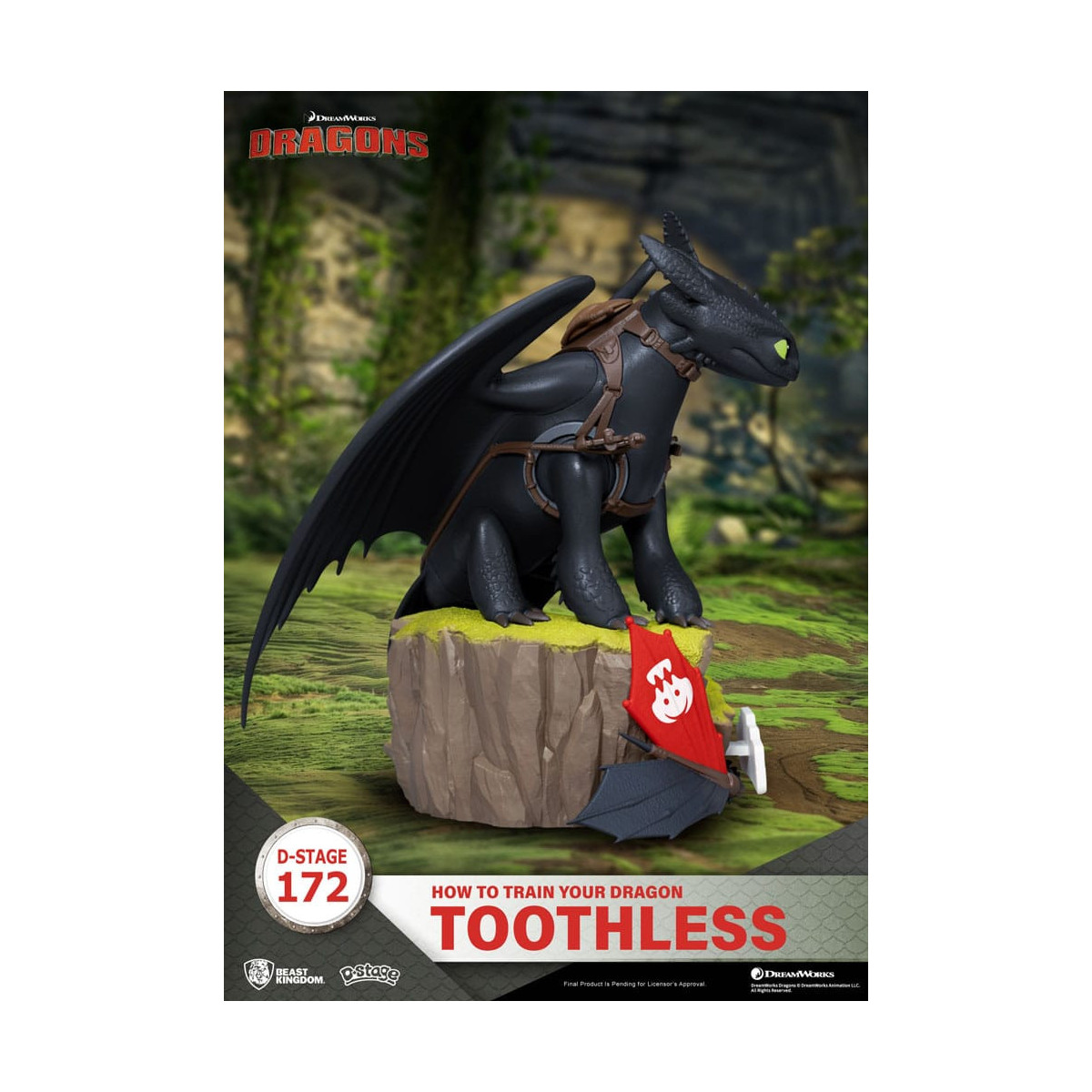 Beast Kingdom Cómo entrenar a su Dragon - Toothless- D-Stage