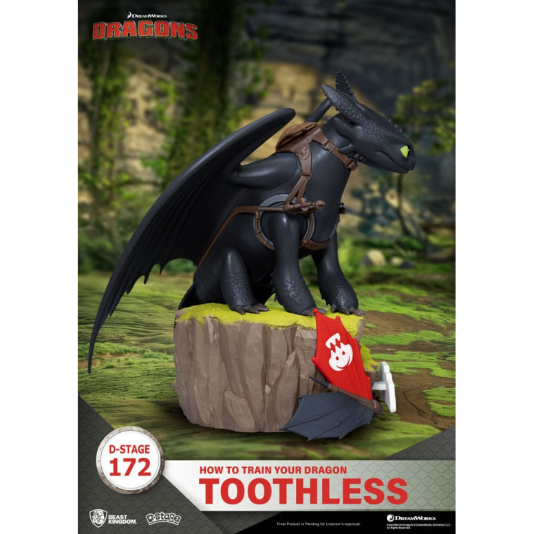 Beast Kingdom Cómo entrenar a su Dragon - Toothless- D-Stage