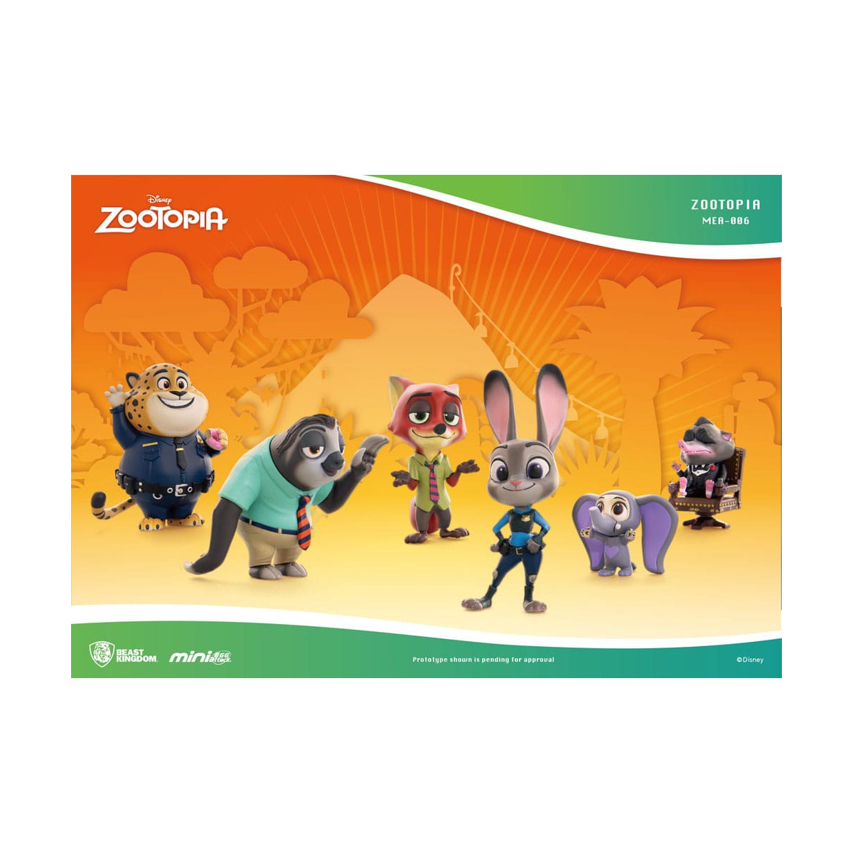 Beast Kingdom - Mini Egg Attack - Zootopia - Zootopie - set de 6 minifiguras