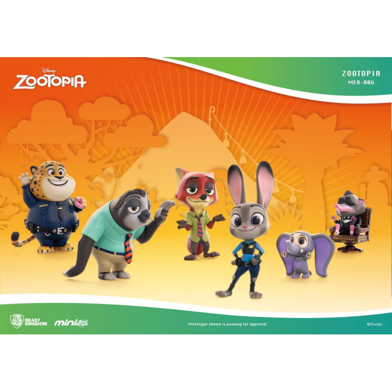 Beast Kingdom - Mini Egg Attack - Zootopia - Zootopie - set de 6 minifiguras