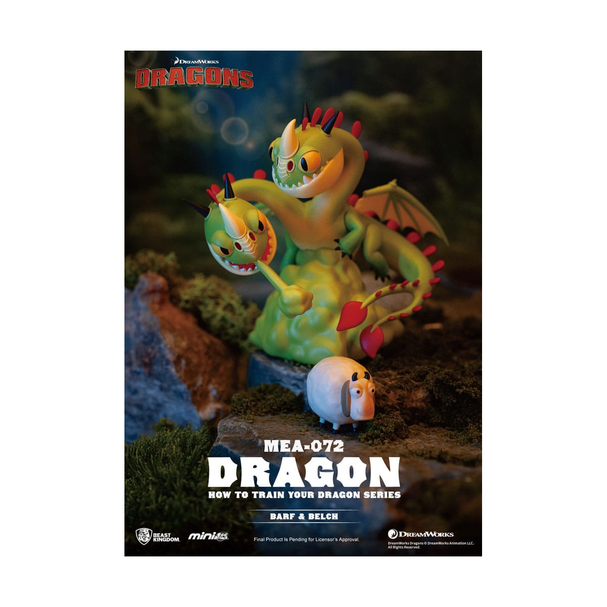 Beast Kingdom - Mini Egg Attack - Cómo entrenar a su Dragon - set de 6 miniaturas