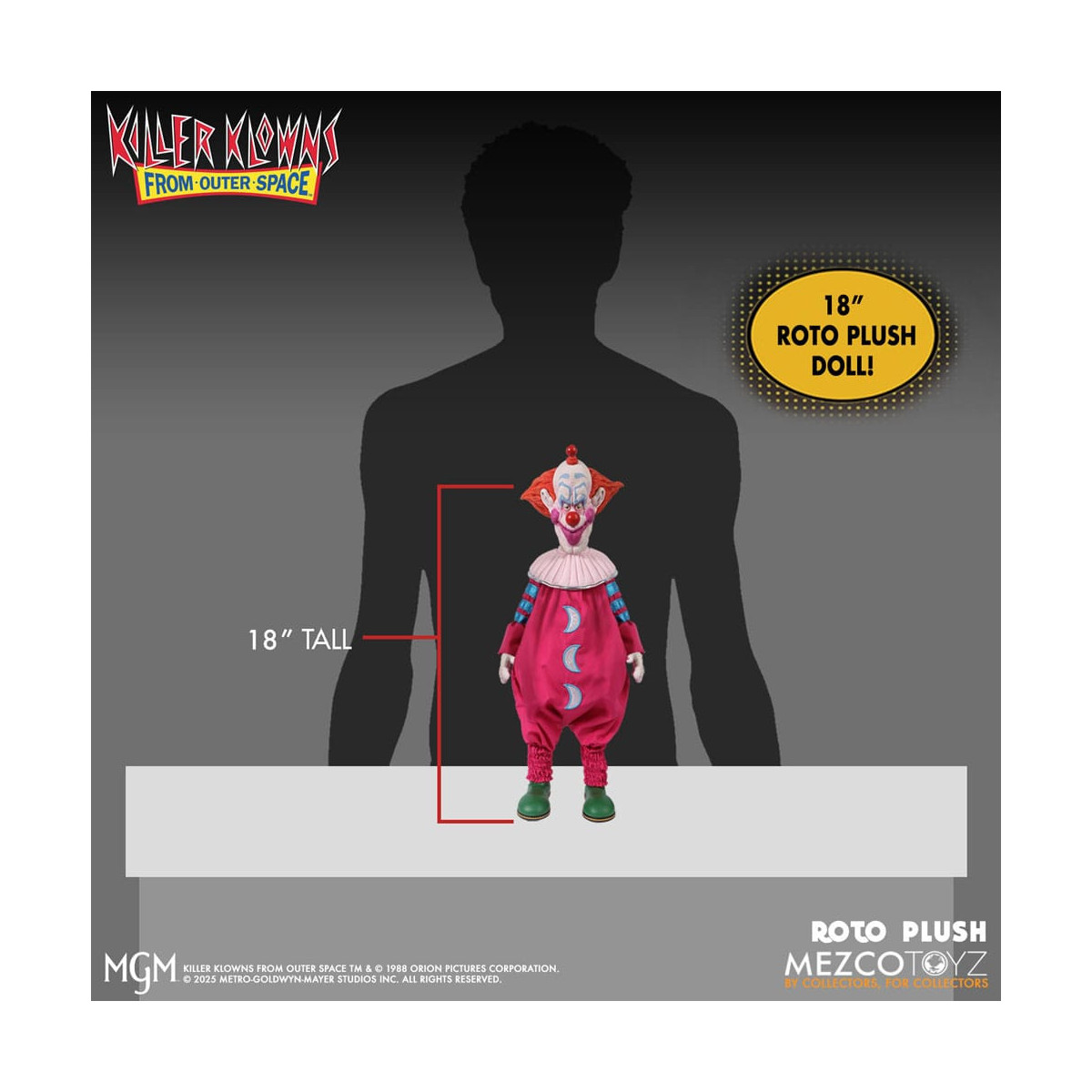 Mezco - Les Clowns tueurs venus d'ailleurs - Roto Doll SLIM - Mega Designer Serie Killer Klowns from Outer Space