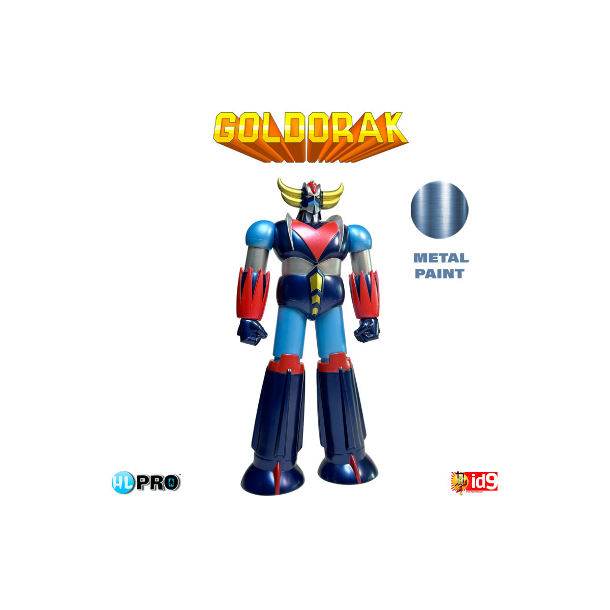 HL Pro - Grendizer Classic Pintura Metálica 23cm (Logo Francais) Figura