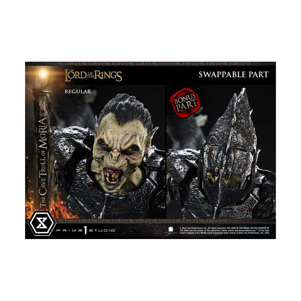 Prime 1 Studio - Cave Troll of Moria Bonus Version - El Señor de los Anillos Premium Masterline Series 1/6