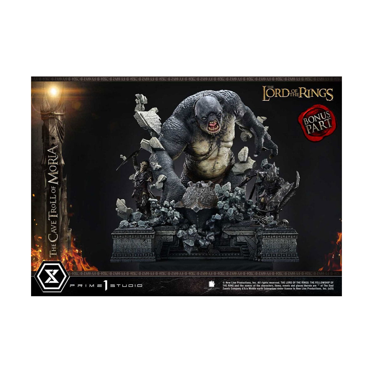 Prime 1 Studio - Cave Troll of Moria Bonus Version - El Señor de los Anillos Premium Masterline Series 1/6