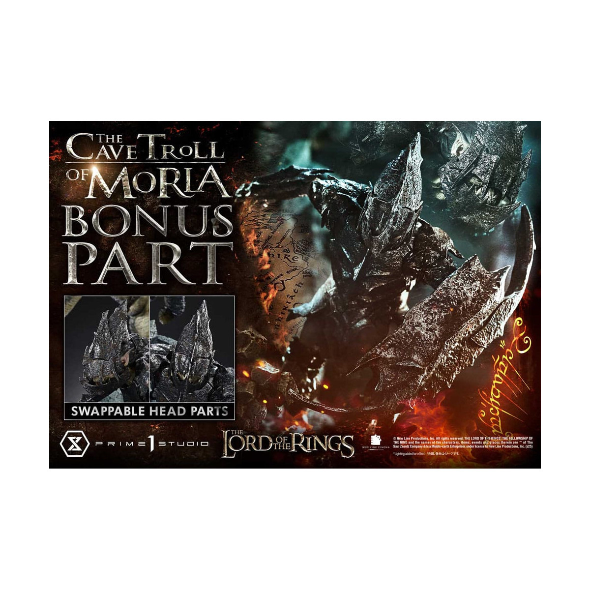 Prime 1 Studio - Cave Troll of Moria Bonus Version - El Señor de los Anillos Premium Masterline Series 1/6