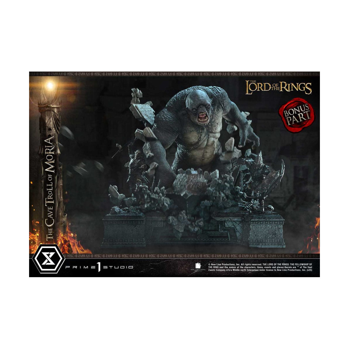 Prime 1 Studio - Cave Troll of Moria Bonus Version - El Señor de los Anillos Premium Masterline Series 1/6