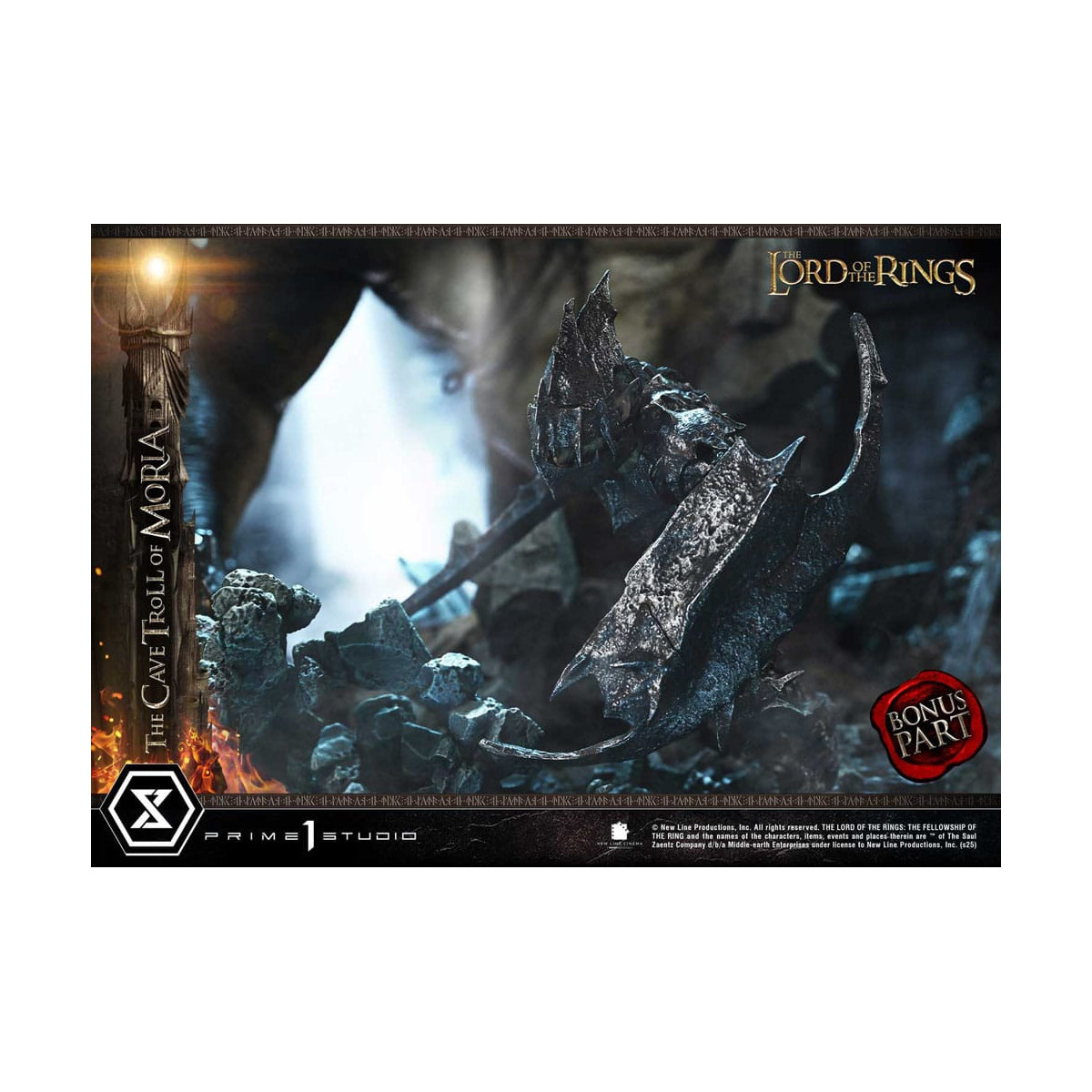 Prime 1 Studio - Cave Troll of Moria Bonus Version - El Señor de los Anillos Premium Masterline Series 1/6
