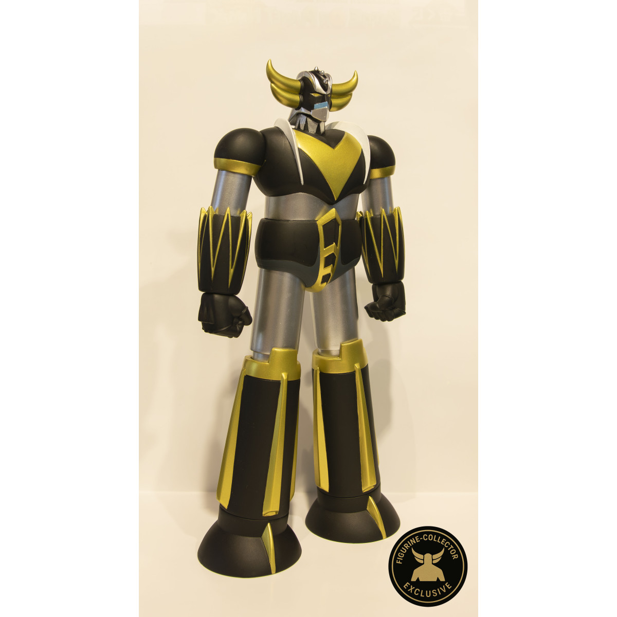 HL Pro - Grendizer Coleccionista de Figuras Exclusivo Negro y Oro - Jumbo Machinder - Shogun Warrior Ufo Robot Grendizer