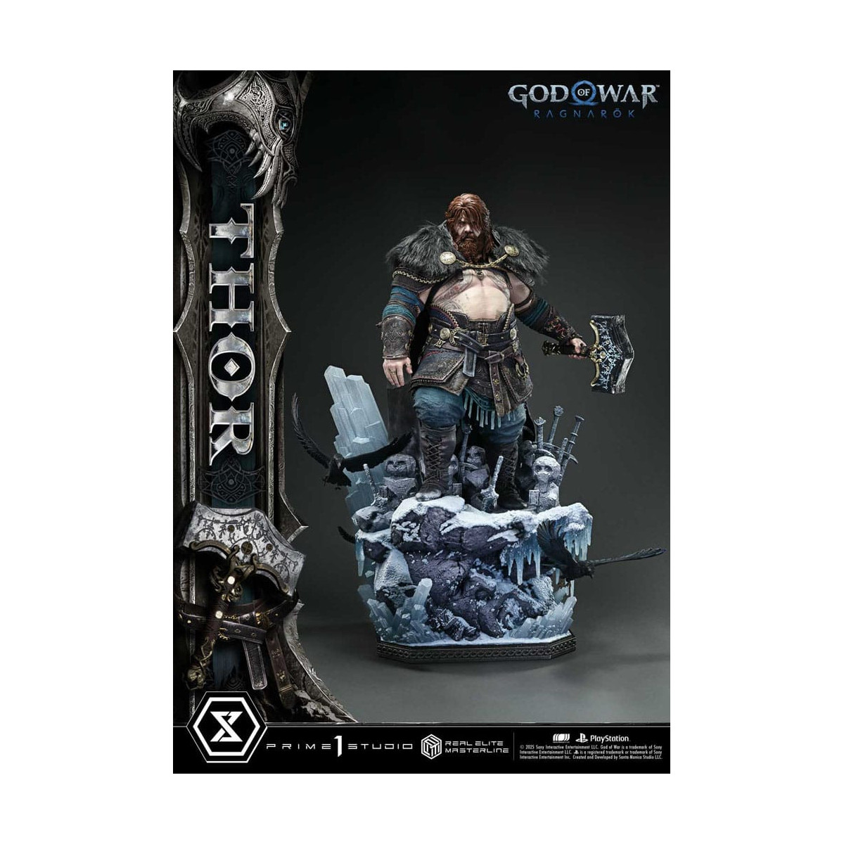 Prime 1 Studio - God of War: Ragnarok - Thor Deluxe Bonus Version - Real Elite Masterline Series 1/3