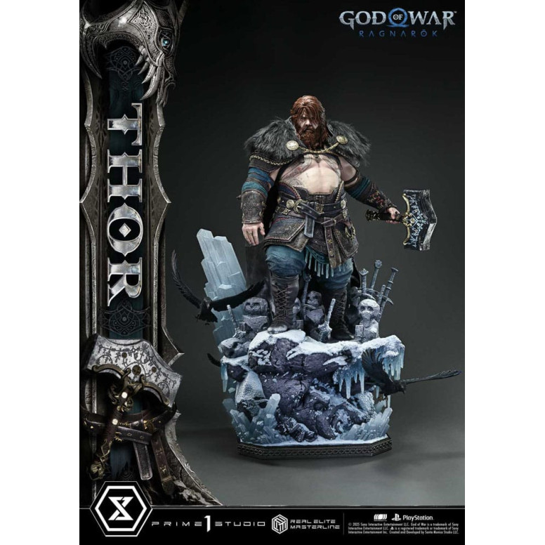 Prime 1 Studio - God of War: Ragnarok - Thor Deluxe Bonus Version - Real Elite Masterline Series 1/3