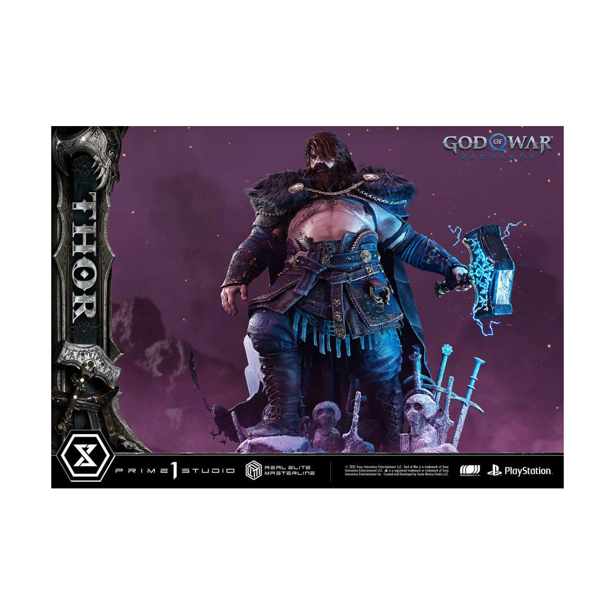 Prime 1 Studio - God of War: Ragnarok - Thor Deluxe Bonus Version - Real Elite Masterline Series 1/3