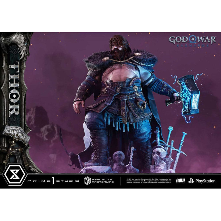 Prime 1 Studio - God of War: Ragnarok - Thor Deluxe Bonus Version - Real Elite Masterline Series 1/3
