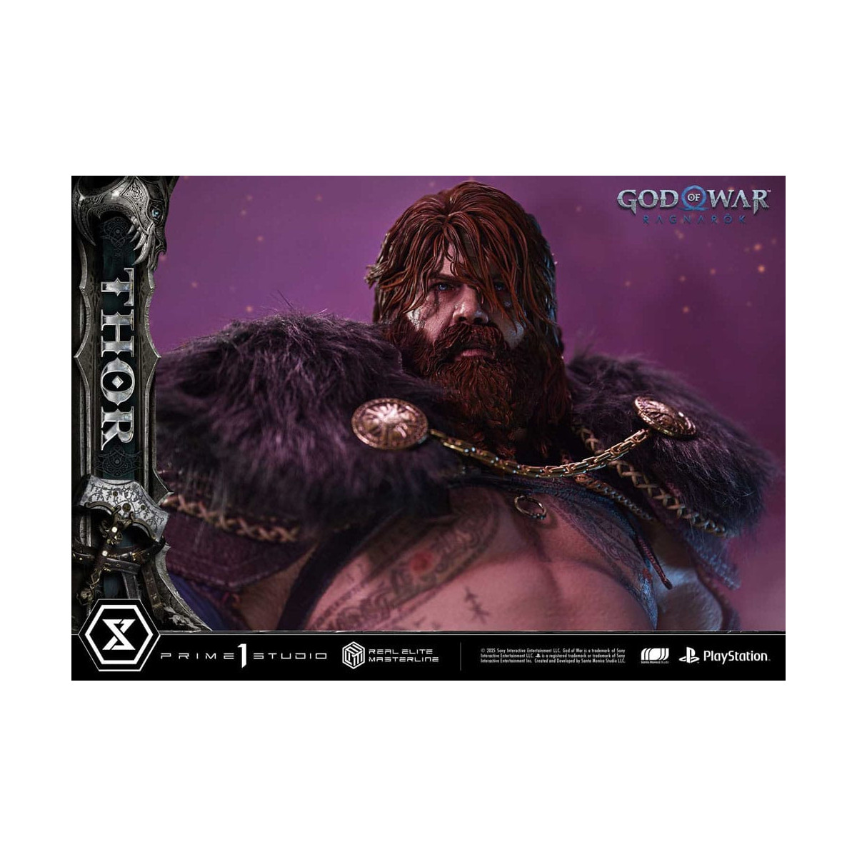 Prime 1 Studio - God of War: Ragnarok - Thor Deluxe Bonus Version - Real Elite Masterline Series 1/3